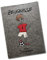 Goldi-Design Zeugnismappe Fußballer Jungen personalisiert Sichtbuch DIN A4 20 Klarsichthüllen Wollfilz (grau/rot)