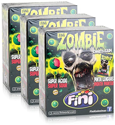 Tri Fini Zombie Candy & Gum Kaugummis 200 Stück in der Box (3er Pack)