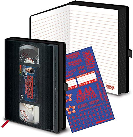 empireposter Stranger Things - Logo - VHS - Premium - Notizbuch A5, Notebook, Block