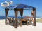 QUICK STAR Metall Hardtop Pavillon 3x3,6m | inkl. 4 Seitenteilen | und Anti Dust Filterband | Wasserdicht Winterfest Stabil | aus Doppelstegplatten Polycarbonat | Gartenpavillon
