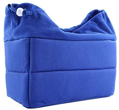 Mugast DSLR Camera Protective Bag,Universal Super Soft Velvet Shockproof and Anti-static Liner Insert Bag for Sony/Canon/Nikon Camera, Lens and Accessories(Blue)