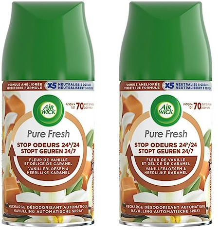 Air Wick - Freshmatic Vanilla & Caramel Air Freshener Refill- 250 ml - Pack of 2