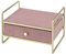 Baroni Chic Portagioie in Velluto Cassetto Cipria 21.5X14X13cm