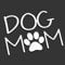 Dog Mom Paw XXL 0252 (weiß) // Sticker OEM JDM Style Aufkleber