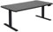 Mendler Schreibtisch HWC-D40, Computertisch, elektrisch höhenverstellbar 160x80cm 53kg MVG - schwarz, schwarz