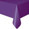 WHITE BERRY Large Plastic Rectangle Table Cover Cloth Wipe Clean Party Tablecloth Covers (Purple)