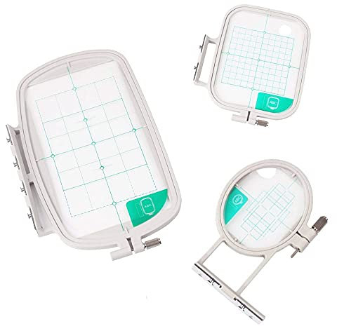 HONEYSEW Stickrahmen für Brother SE600 PE550D PE535 SE400 PE525 PE540D PE500 SE625 SE425 Innovis Babylock Brother Stickmaschinen-Reifen (3-in-1-Set)