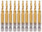 10 Stück Gewindebohrer, M4 Bohrer Vierkantschaftgewindebohrer, 3,3 mm Bohrer Sechskant-Gewindeschneidwerkzeuge, 3,3 mm Bohrerdurchmesser, 4 mm Gewindedurchmesser Schnellarbeitsstahl