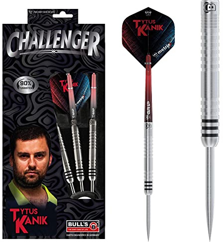 BULL'S Tytus Kanik Steel Dart, 90% Tungsten 22g