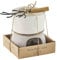 Mud Pie Fondue-Dip-Geschenkset, 11,4 x 2,5 cm, Weiß