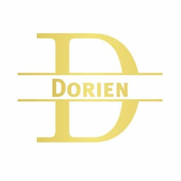 Türaufkleber mit Namen - Dorien - Gold