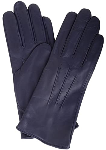 SNUGRUGS Womens Soft Leather Winter Glove with Three Point Stitch Detail