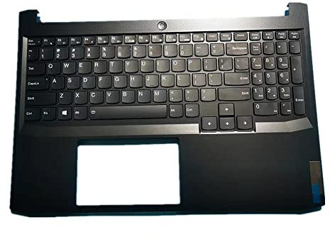 fqparts Replacement Laptop Upper Case Cover C Shell & Keyboard For Lenovo Ideapad Gaming 3-15ACH6 3-15IHU6 Black US English Layout