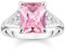Thomas Sabo Damen Ring aus Sterling-Silber mit Zirkonia-Steinen in Weiß und Pink, Gr. 56, TR2362-051-9-56