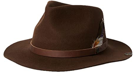 Brixton Unisex-Erwachsene Fedora Filzhut, Texas Tea, L