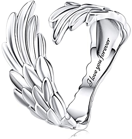 GemKing BSR322-3 Angel Wings Ring S925 Sterling Silver ring