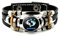Leuchtendes Lederarmband Mit 12 Sternbildern – Zwölf Sternzeichen,Mehrschichtiges Web-Punk-Armband,Waage,Skorpion,Jungfrau,Löwe,Knopf-Zeit-Edelstein-Armband Für Männer Und Frauen,Fische,Einheitsg