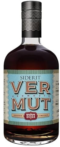 SIDERIT Vermut Edición Limitada 2022, 15% Vol, 750ml, Elaborado con uva Pedro Ximénez y doble maceración con hierbas y flores melíferas. 24 meses en barrica de roble, notas amargas y matices a miel