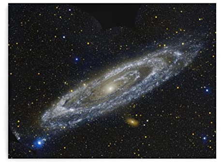 Leinwand Bilder Groß Wohnzimmer Raumästhetik Poster Andromeda Galaxie Poster Neue Horizonte Luftfahrt Moderne Wand Bilder für Schlafzimmer Wohnzimmer Dekor 40x60cm (Ungerahmt)