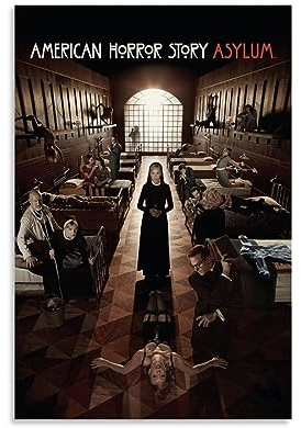 ELedvb American Horror Story Tapete, Leinwand-Poster, dekoratives Gemälde, Leinwand-Wandposter und Kunstdruck, modernes Familienschlafzimmer-Dekor-Poster, 20 x 30 cm