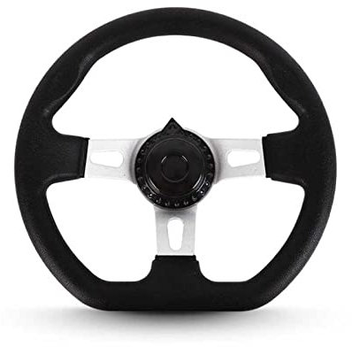Volante per go-kart con cappuccio per Kandi, 270 mm, interno veicolo, 3 razze per volante Go Kart, in schiuma PU con fori
