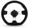 Volante per go-kart con cappuccio per Kandi, 270 mm, interno veicolo, 3 razze per volante Go Kart, in schiuma PU con fori