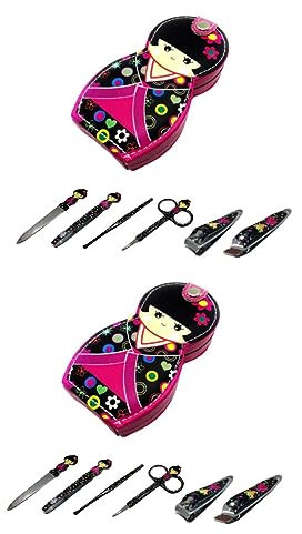 minkissy 2 Sets Nail Set Nail Kit Travel Manicure Kit Pedicure Tools Babies Dolls Japanese Nail Clippers Kit De Manicura Nail Clippers Tool Stainless Steel Baby Fader to Stack