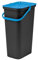 Tontarelli - Papelera MODA 25L con asa (cubo negro-tapa sapphir)