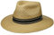 Stetson Chapeau Panama Vented Crown Traveller Femme/Homme - Made in Ecuador d'été de Soleil en Paille Printemps-été Été - L (58-59 cm) Beige
