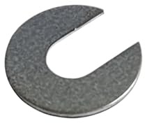 Schlitzscheiben aus Stahl, verzinkt und Aluminium. U Scheibe offen, U Scheibe mit Schlitz, Distanzscheibe offen, 10er Set (Stahl vezinkt, M14 x 40x2 (10 Stück))