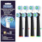 Intelligente Reinigungs-Ersatzköpfe kompatibel mit Braun Oral B Pro 1000/7000/9600, 8 Stück Bürstenköpfe, kompatibel mit Oral B Genius X und Smart 1500 Elektrische Zahnbürste (Schwarz + Weiß)
