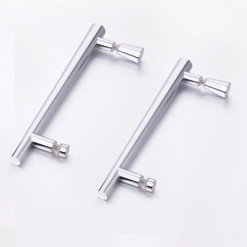 Nes Home Rounded Stainless Steel 200 mm Shower Door Handle Set
