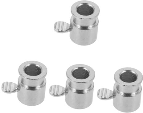 4 Pièces Barbecue Accessoire rôtissoire Support de Broche de Grille étoile Fourniture de rôtisserie Lame boulons Bouchon de Tige de rôtissoire arrêt de Tige de tournebroche Le Fer Yardwe