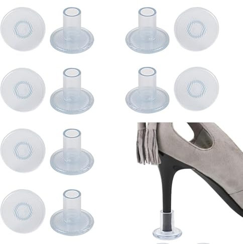 6 Pairs High Heel Protectors for Grass - Anti-Slip Heel Stoppers for Weddings, Durable Heel Caps for Stilettos, Universal Fit High Heel Covers for Outdoor Events