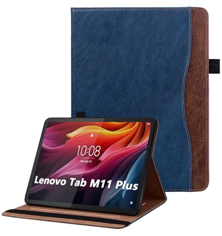 Cicili Cover per Lenovo Tab M11 Plus/Lenovo Tab K11 Plus 11.45 pollici 2024 con tasca e supporto Custodia protettiva per tablet in pelle PU per Lenovo Tab M11 Plus/Tab K11 Plus,Blu