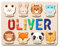 GifXify Personalisierte Holzpuzzle mit Name - Personalisierte Geschenke Baby - Montessori Spielzeug ab 1 Jahr, 2 Jahre - Steckpuzzle Holz mit Namen - Motorikspielzeug Kinder ab 1 Jahren (Vocab)