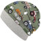 Wollhuhn ÖKO Leichte Mädchen/Jungen Beanie-Mütze Bündchen Elastisch Übergangszeit/Sommer Kinder-Mütze Baumwolle (Öko-Stoffe, Bio) 22222235 (Trecker/Traktor Grün/Bunt, S)