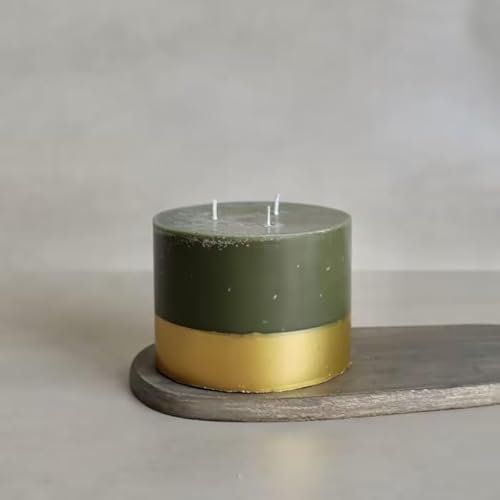 Nordic Spruce & Holly - Original Organics 3 Wick, Luxury Cosy Scented Candle for The Home - Hand Poured 100% Recycled Wax - Up to 80 Hours Burn Time, Gift for Men and Women