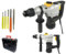 TRAPANO SCALPELLATORE MARTELLO DEMOLITORE 1350W 28mm TASSELLATORE 5 ACCESSORI