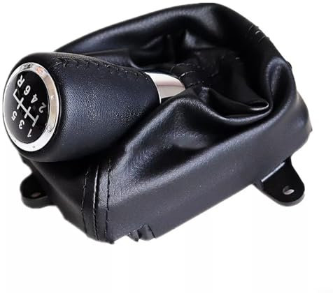 Puupaa Pomo de palanca de cambios de coche de 6 velocidades, de piel sintética, para Honda Accord VIII 8 para MK8 2008-2014, perilla de palanca de cambios de coche