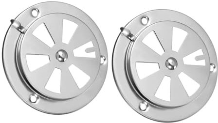 STOBOK 2stücke Runde Lüftungsabdeckung Für Trockenofenloch Lüftungsabdeckung Für Lüftungsloch Für Lüftungsöffnung Aus Edelstahl Wärmeableitungslochabdeckung