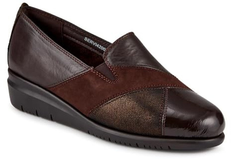 Smart Leather Slip-On Shoes - Brown Size 4