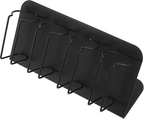 HAMPPLIES Wandmontage-haartrockner-halter mit Separaten Fächern für Elektrorasierer und Elektrische Haarschneidemaschinen Hohles Design für Einfache Reinigung und Optimalen Platzverzicht