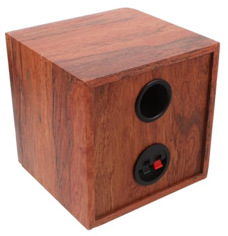 CLISPEED Kompakte Auto Audiobox Auto Audio Subwooferbox 5 Zoll Umbaubox Holz für Fahrzeug und Zuhause als Probe und Tuning Gehäuse