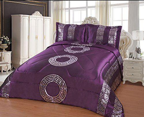 Tagesdecke / Bettüberwurf-Set - Sultan - 250 cm x 260 cm - by Dematex (Lila)