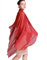 Prettystern Damen XXL Seidenschal Chiffon Seidentuch einfarbig Seide festlich Abendkleid Stola Sarong Pareo Schultertuch A04 feuerrot