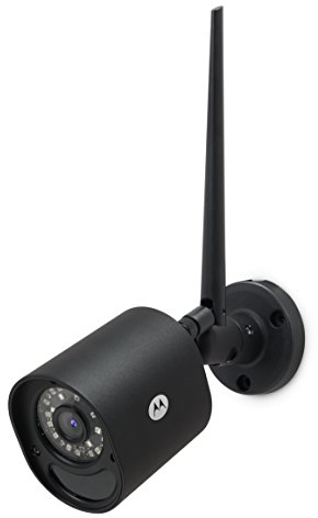 Motorola Focus 72 Outdoor | Cámara de vigilancia con Montaje en Pared | Zoom, función de visión Nocturna por Infrarrojos y un Detector de Movimiento, LAN, WiFi y Soporte de aplicación, Color Negro –