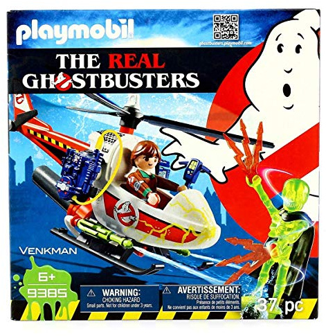 PlayMOBIL Ghostbusters 9385 Venkman with Helicopter, For Children Ages 6+