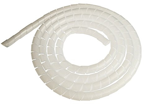 POLY POOL - PP8075.7 Raccogli Cavi Spiralato Flessibile - Raccoglicavi Lunghezza 2 Metri Diametro 15 mm - Raccoglicavo Spiralato Trasparente Made in Italy