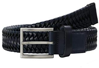 LLOYD Men's Belts Gürtel Herrengürtel Flechtgürtel Marine/Blau 7586, Länge:90, Farbe:Blau